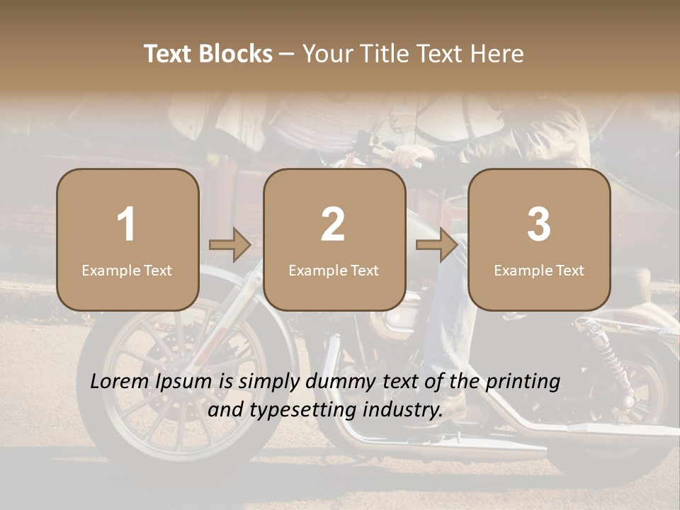 Style Biker Brown PowerPoint Template