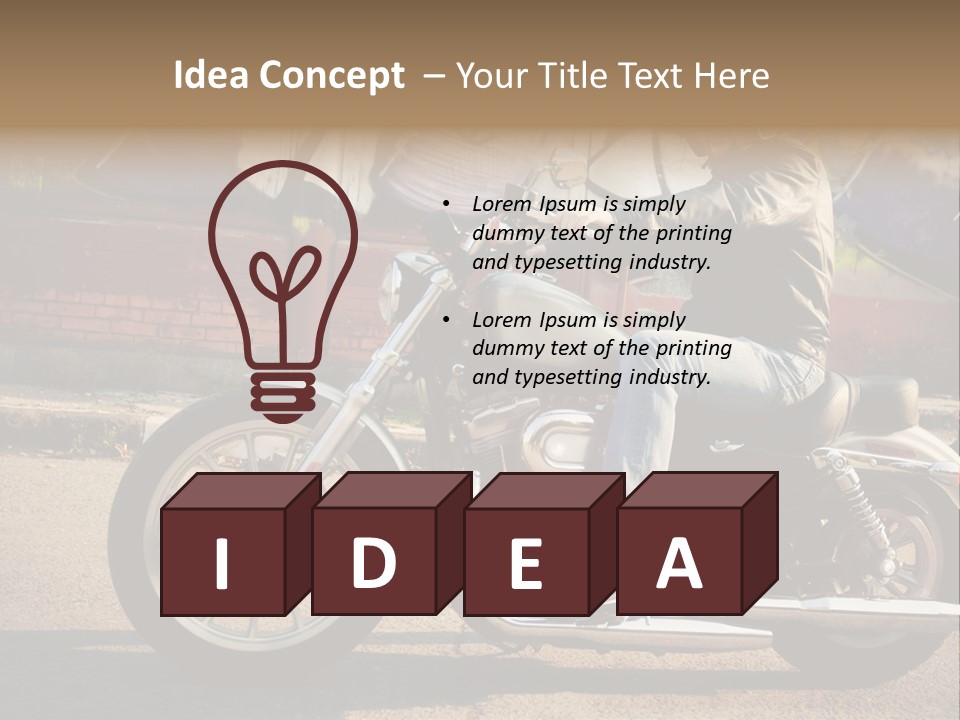 Style Biker Brown PowerPoint Template