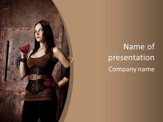 Jolie Taille Robe PowerPoint Template