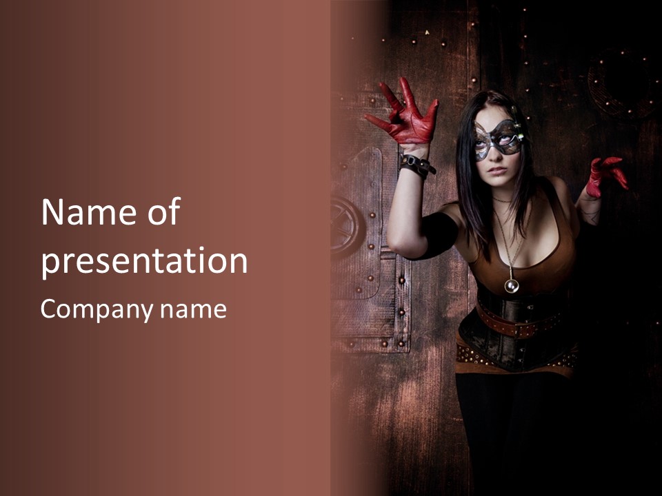 Coffre Guerrier Jolie PowerPoint Template