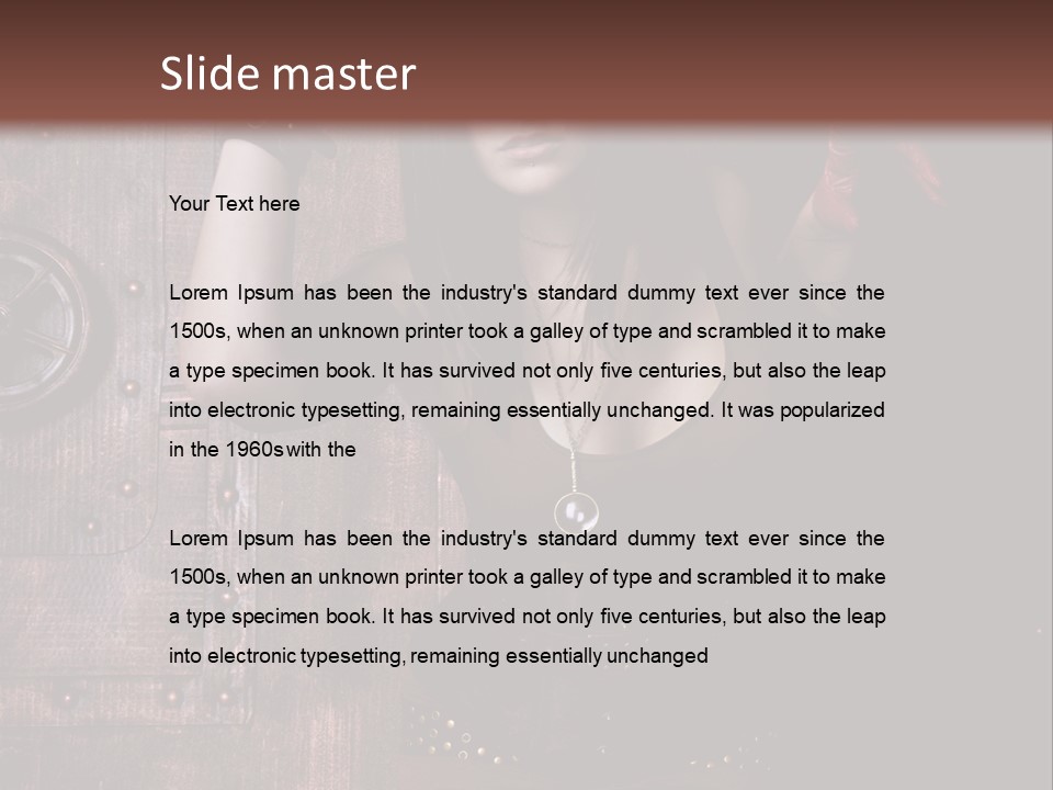 Coffre Guerrier Jolie PowerPoint Template