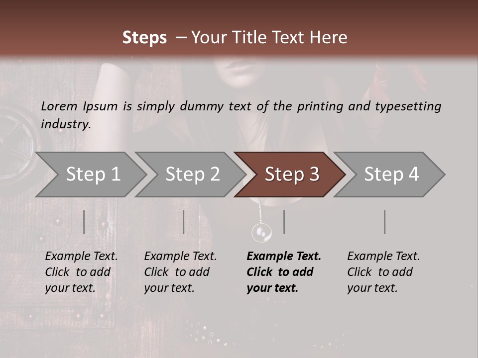 Coffre Guerrier Jolie PowerPoint Template