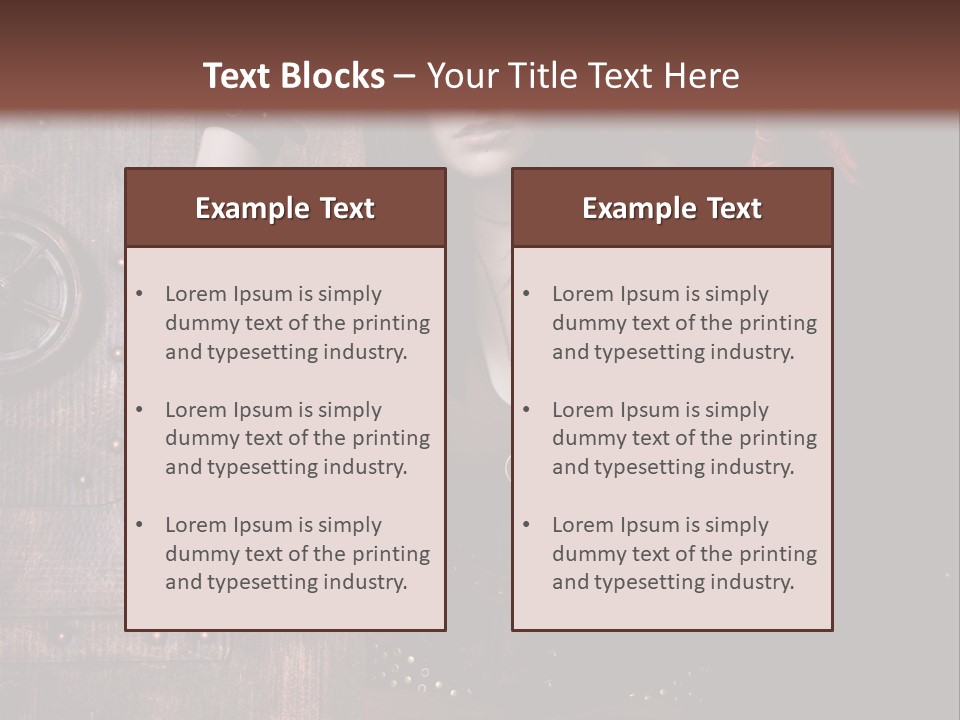 Coffre Guerrier Jolie PowerPoint Template