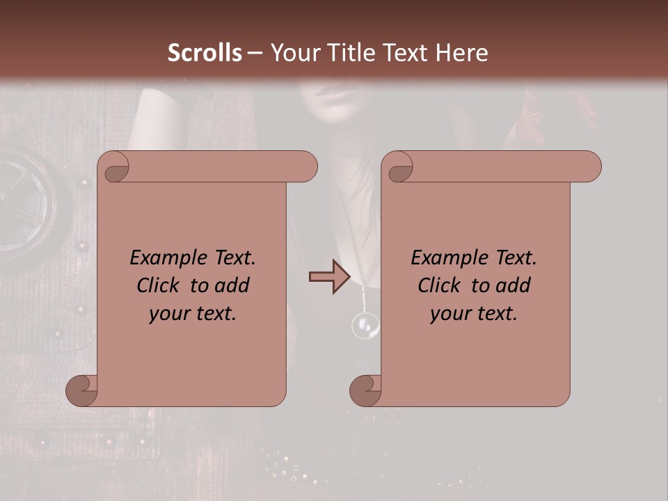 Coffre Guerrier Jolie PowerPoint Template