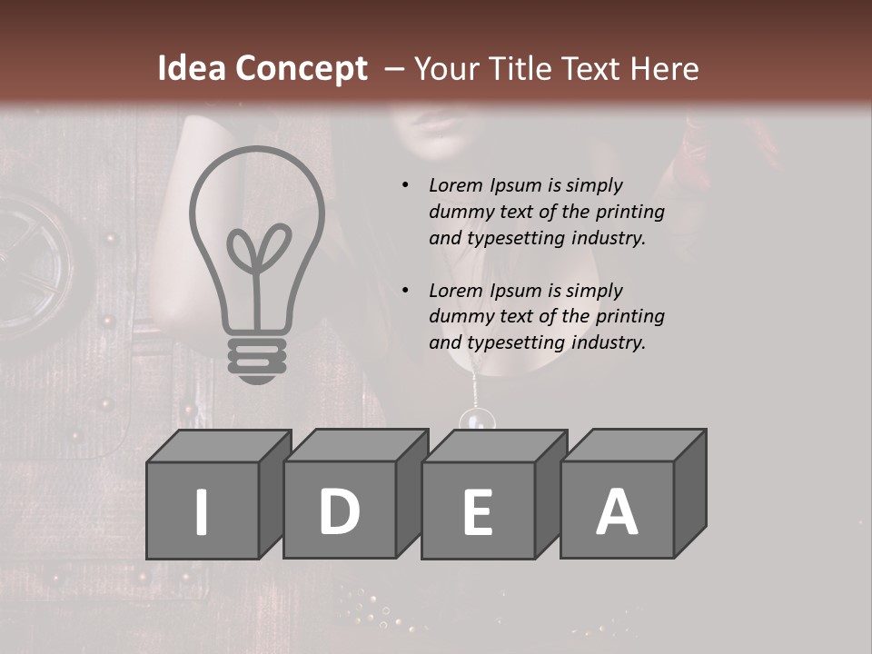 Coffre Guerrier Jolie PowerPoint Template