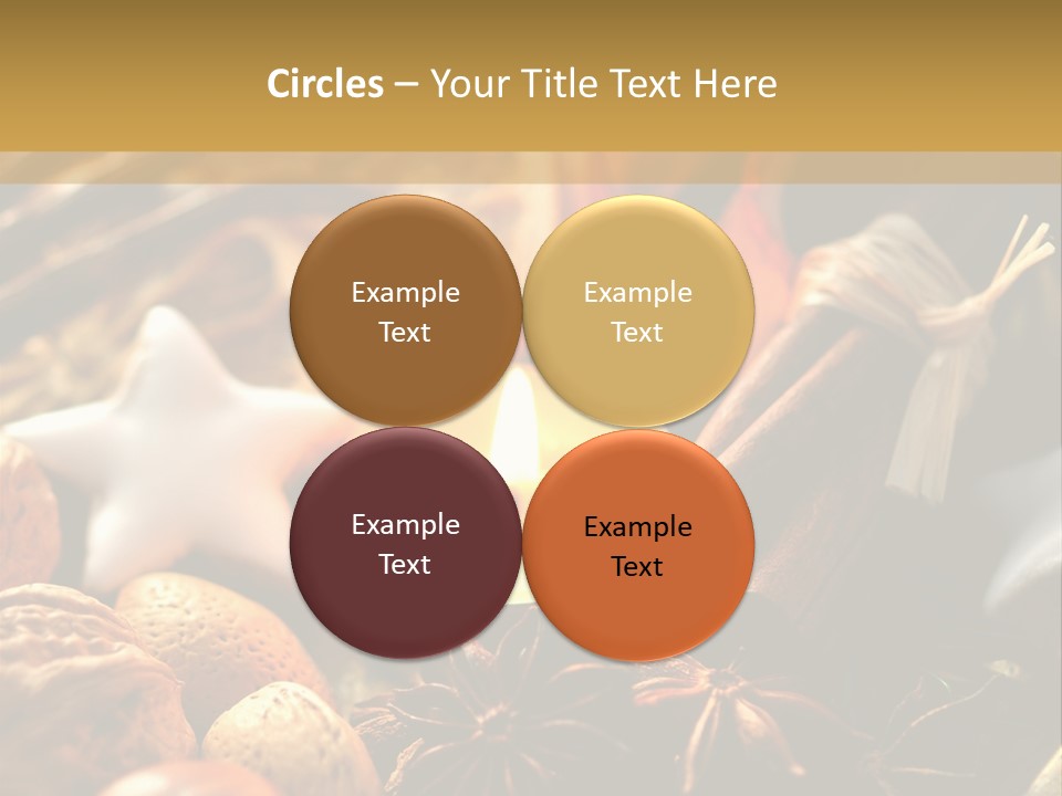 Merry Christmas Christmastide Tealight PowerPoint Template