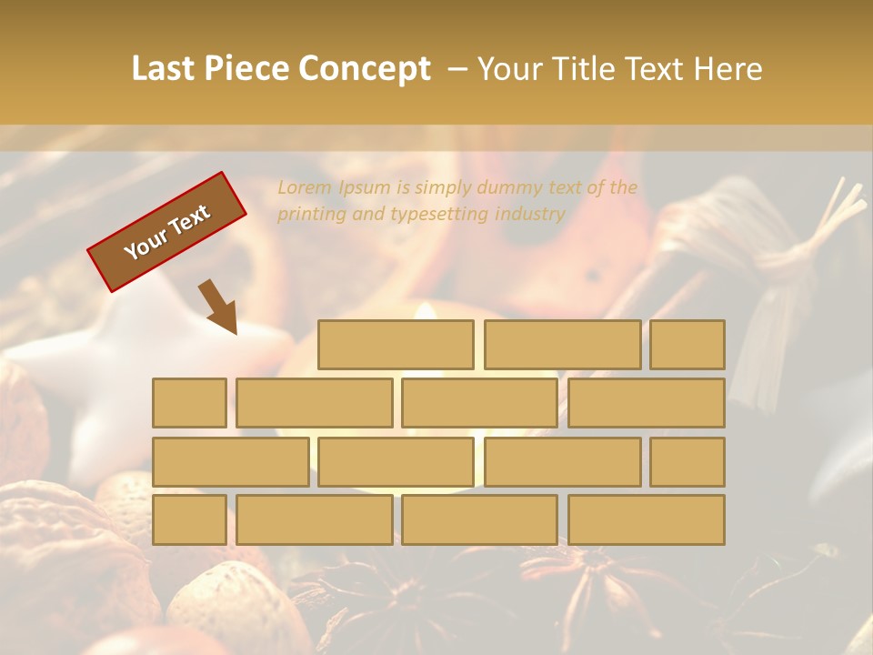 Merry Christmas Christmastide Tealight PowerPoint Template