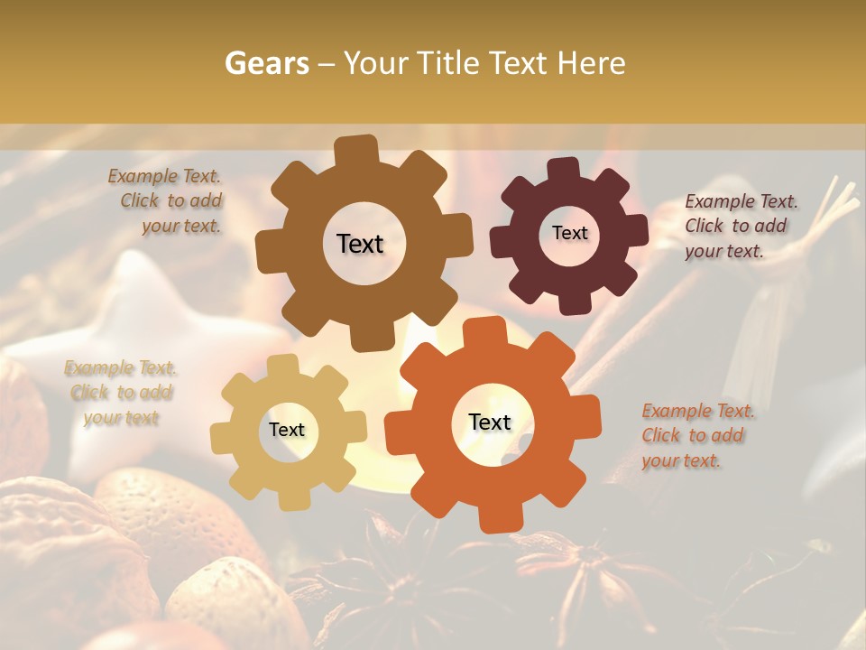 Merry Christmas Christmastide Tealight PowerPoint Template