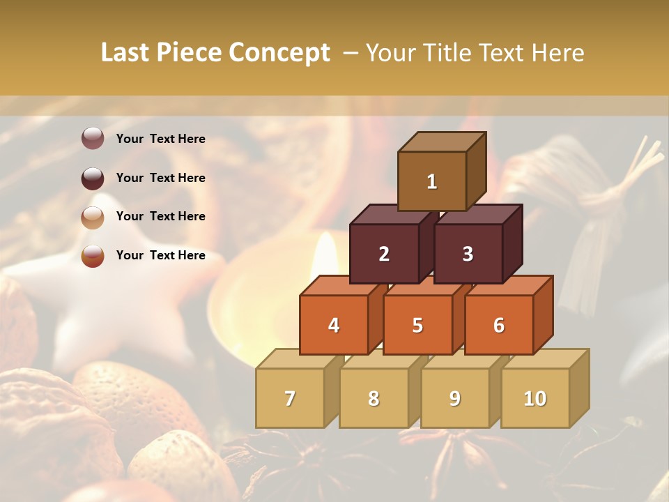 Merry Christmas Christmastide Tealight PowerPoint Template