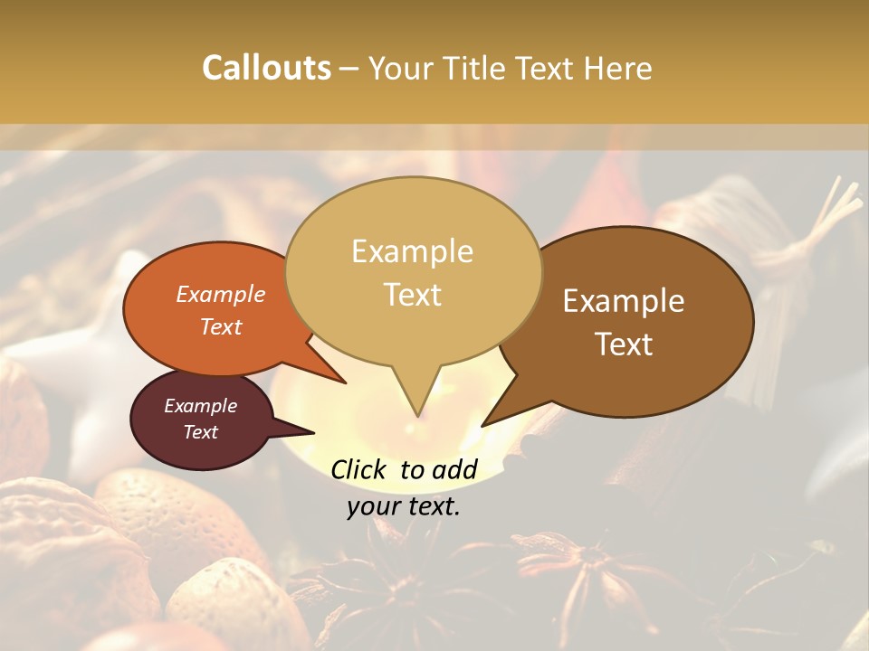 Merry Christmas Christmastide Tealight PowerPoint Template