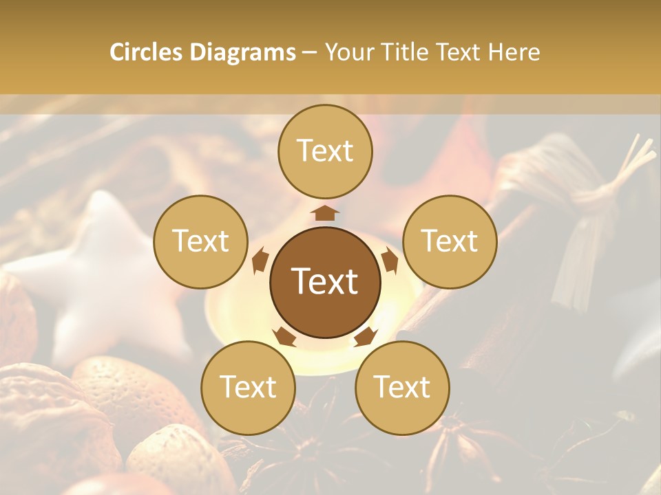 Merry Christmas Christmastide Tealight PowerPoint Template