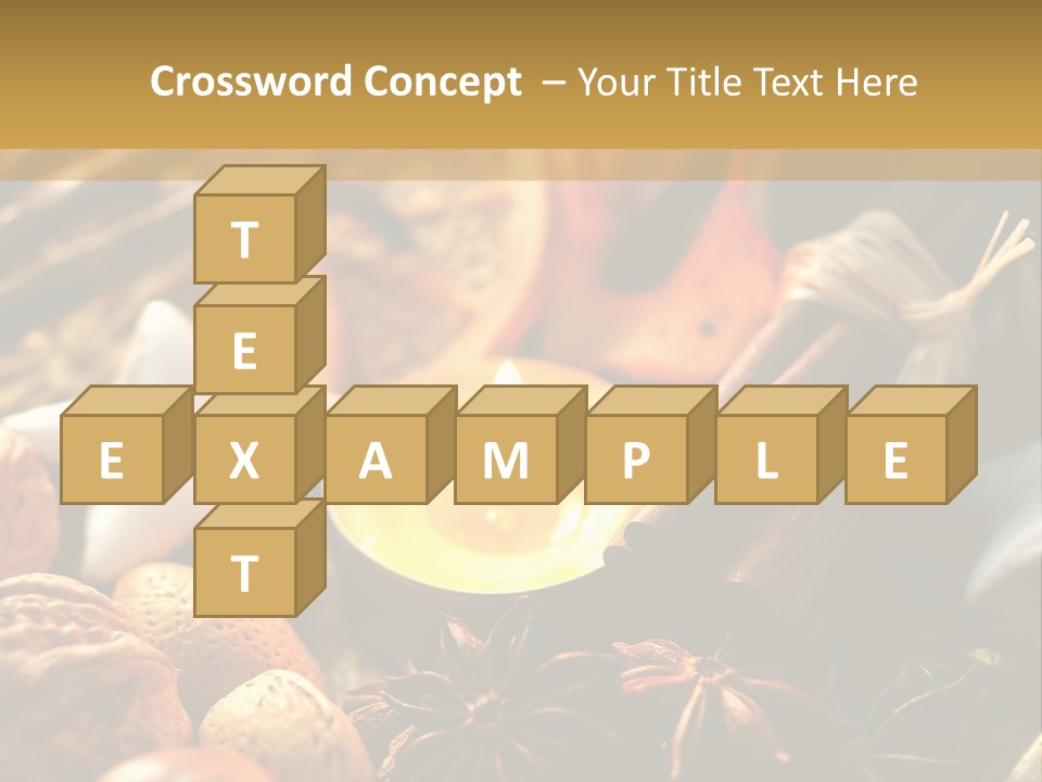 Merry Christmas Christmastide Tealight PowerPoint Template