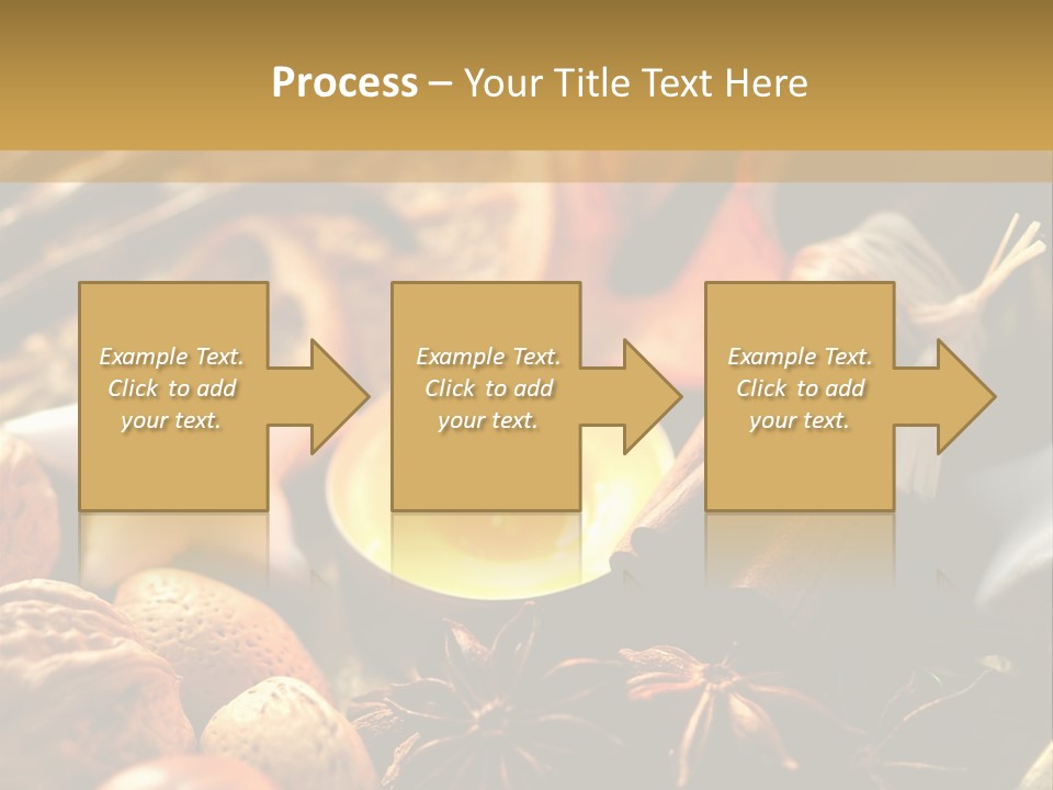 Merry Christmas Christmastide Tealight PowerPoint Template