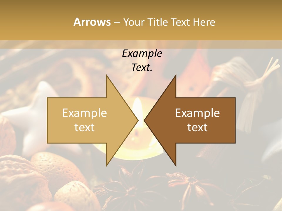 Merry Christmas Christmastide Tealight PowerPoint Template