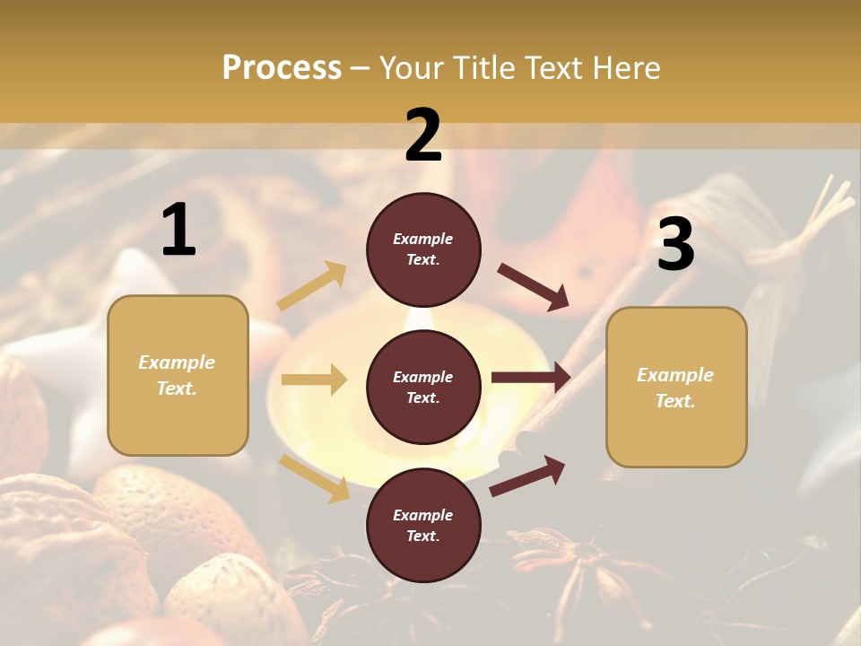 Merry Christmas Christmastide Tealight PowerPoint Template