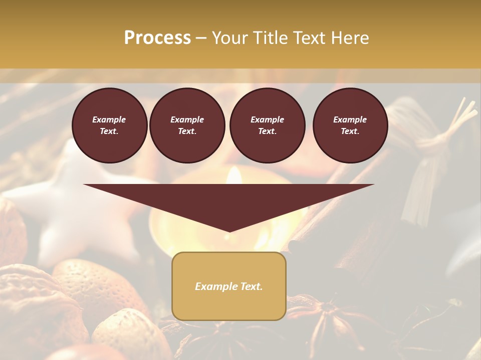Merry Christmas Christmastide Tealight PowerPoint Template