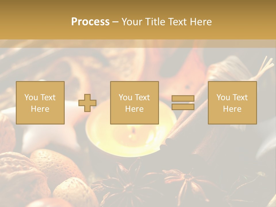 Merry Christmas Christmastide Tealight PowerPoint Template