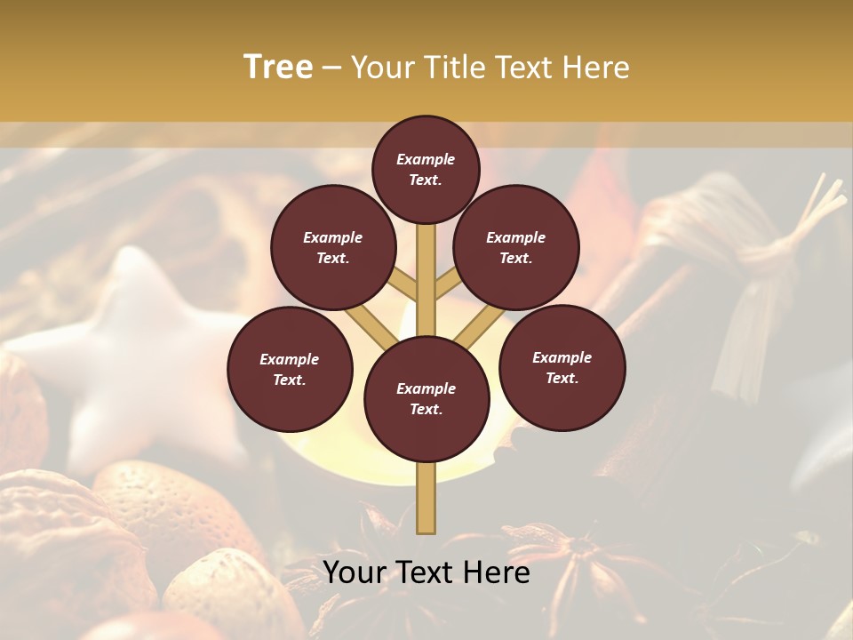 Merry Christmas Christmastide Tealight PowerPoint Template