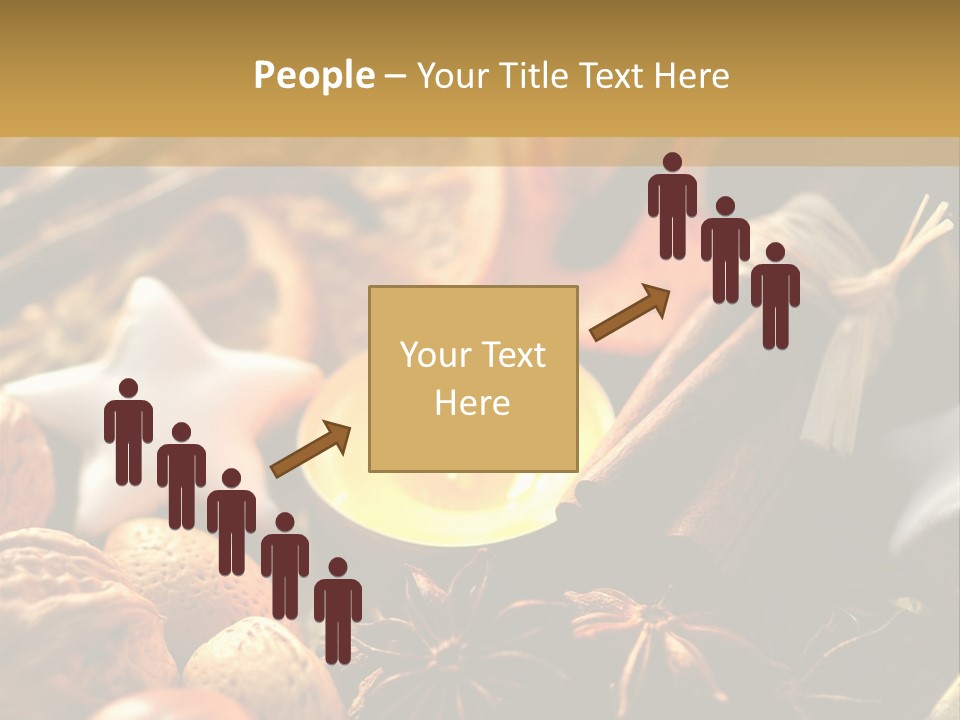 Merry Christmas Christmastide Tealight PowerPoint Template