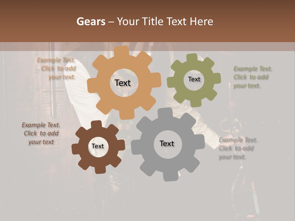 Veste Contact Mitaine PowerPoint Template