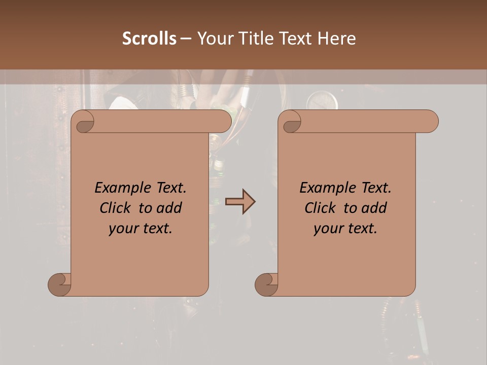 Veste Contact Mitaine PowerPoint Template