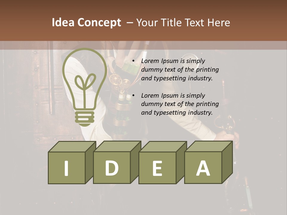 Veste Contact Mitaine PowerPoint Template