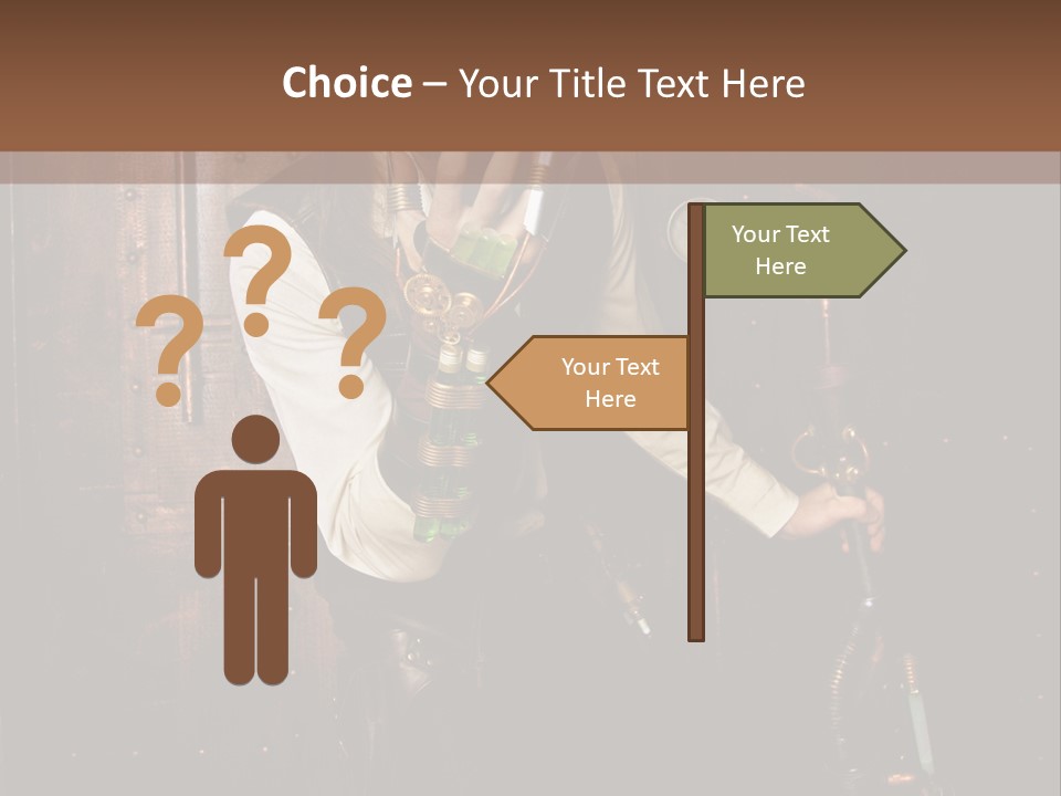 Veste Contact Mitaine PowerPoint Template