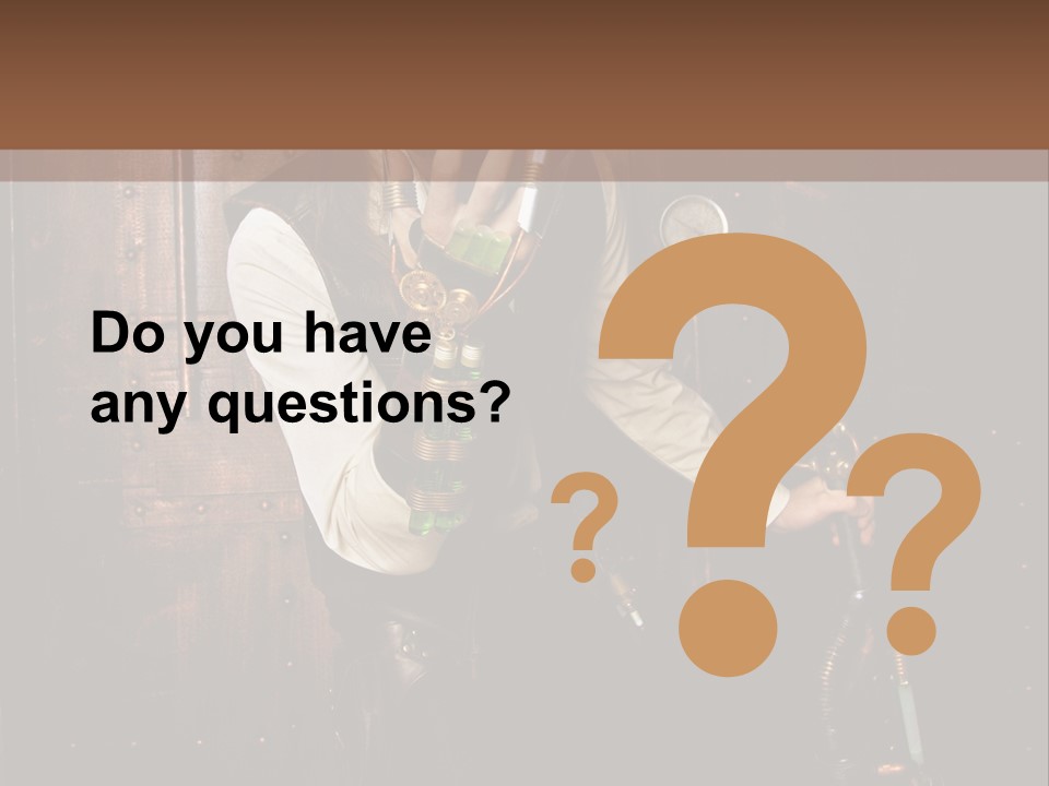 Veste Contact Mitaine PowerPoint Template