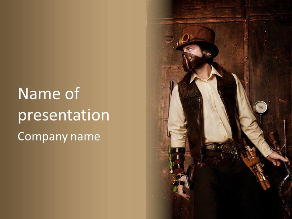 Victorien Ornement Aviator PowerPoint Template