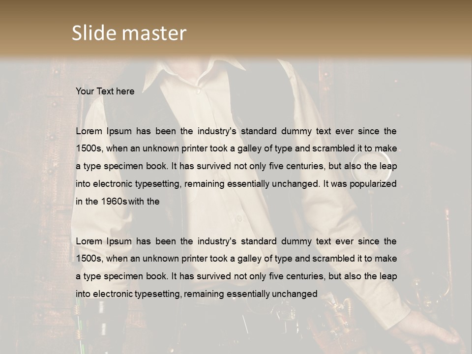 Victorien Ornement Aviator PowerPoint Template