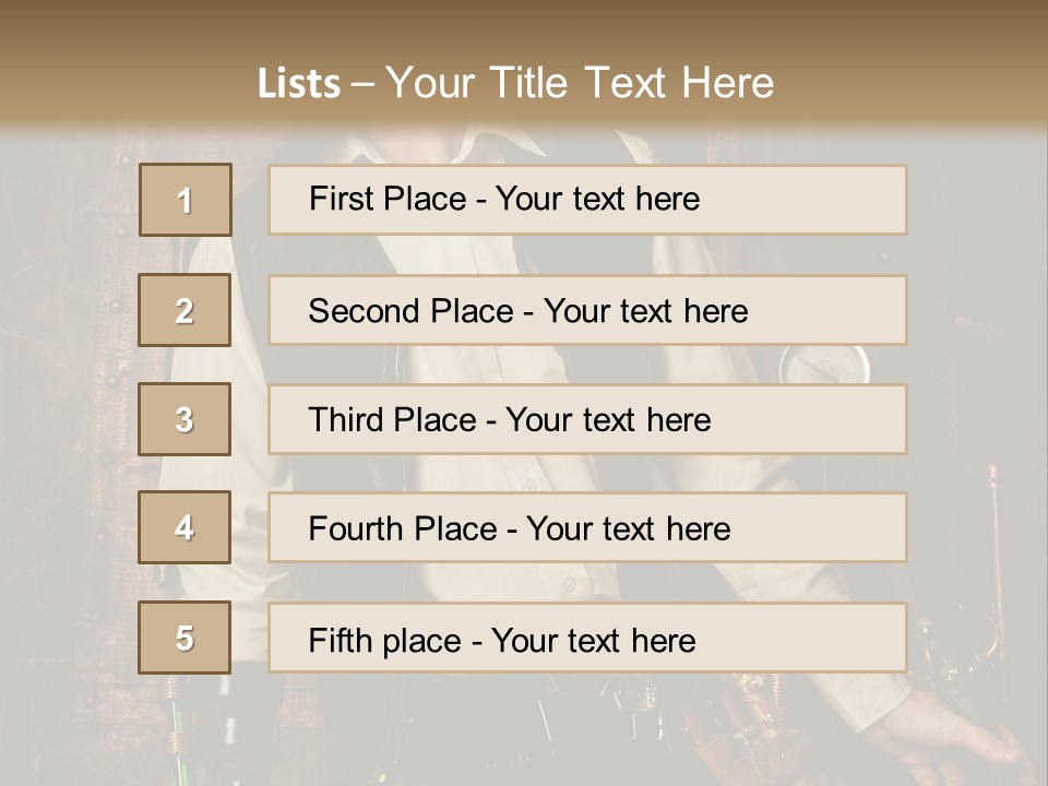 Victorien Ornement Aviator PowerPoint Template