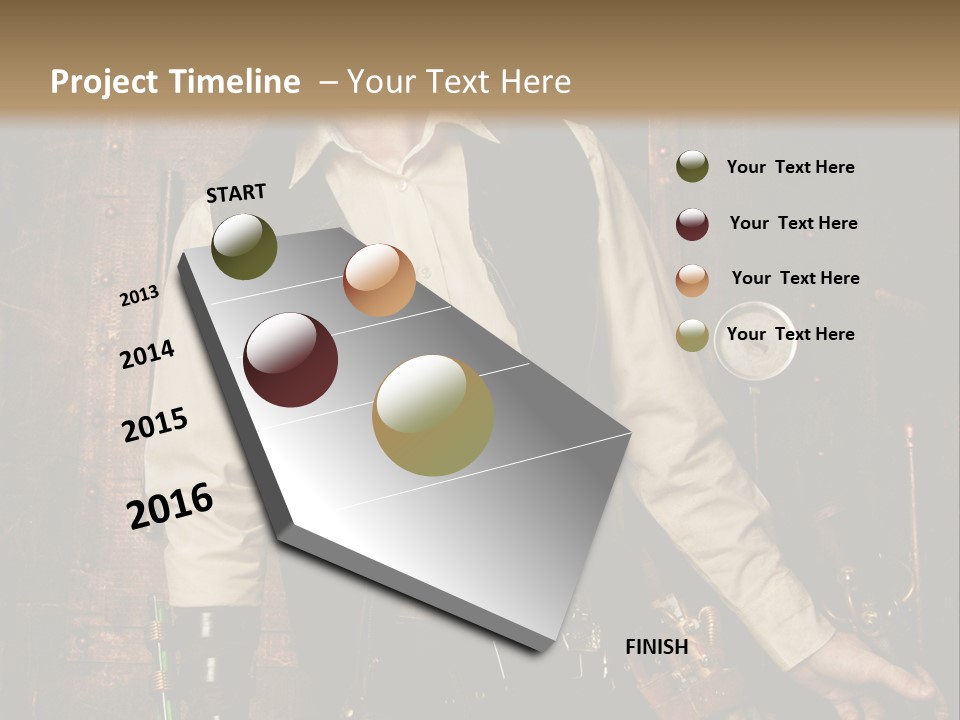 Victorien Ornement Aviator PowerPoint Template