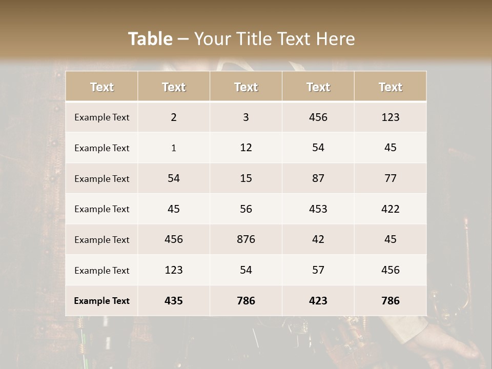 Victorien Ornement Aviator PowerPoint Template
