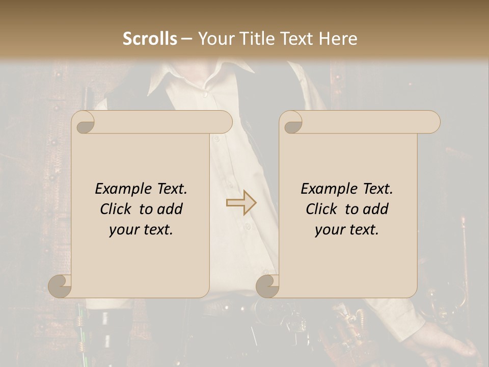 Victorien Ornement Aviator PowerPoint Template