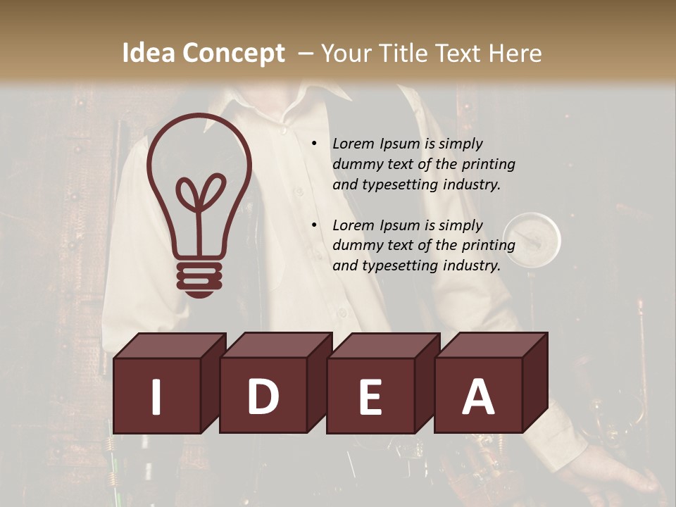 Victorien Ornement Aviator PowerPoint Template