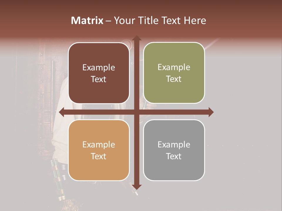 White White Background Hair PowerPoint Template