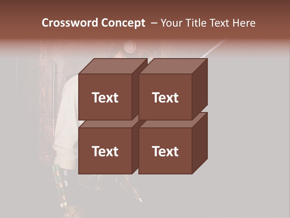 White White Background Hair PowerPoint Template