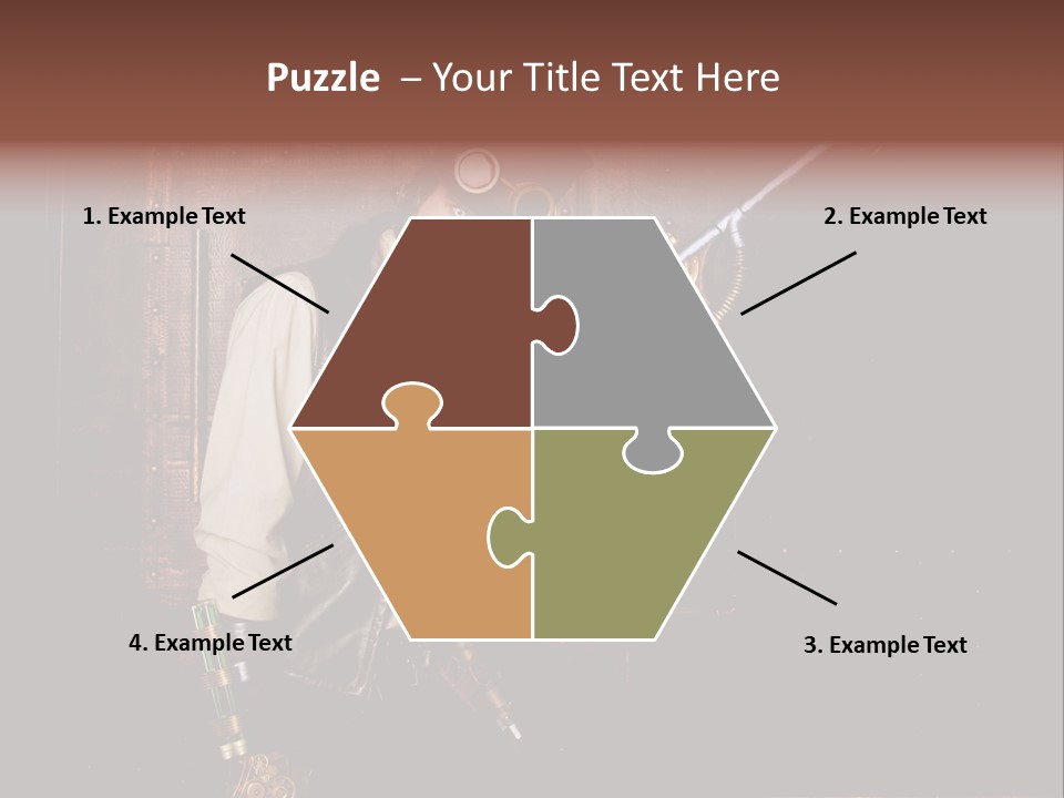 White White Background Hair PowerPoint Template