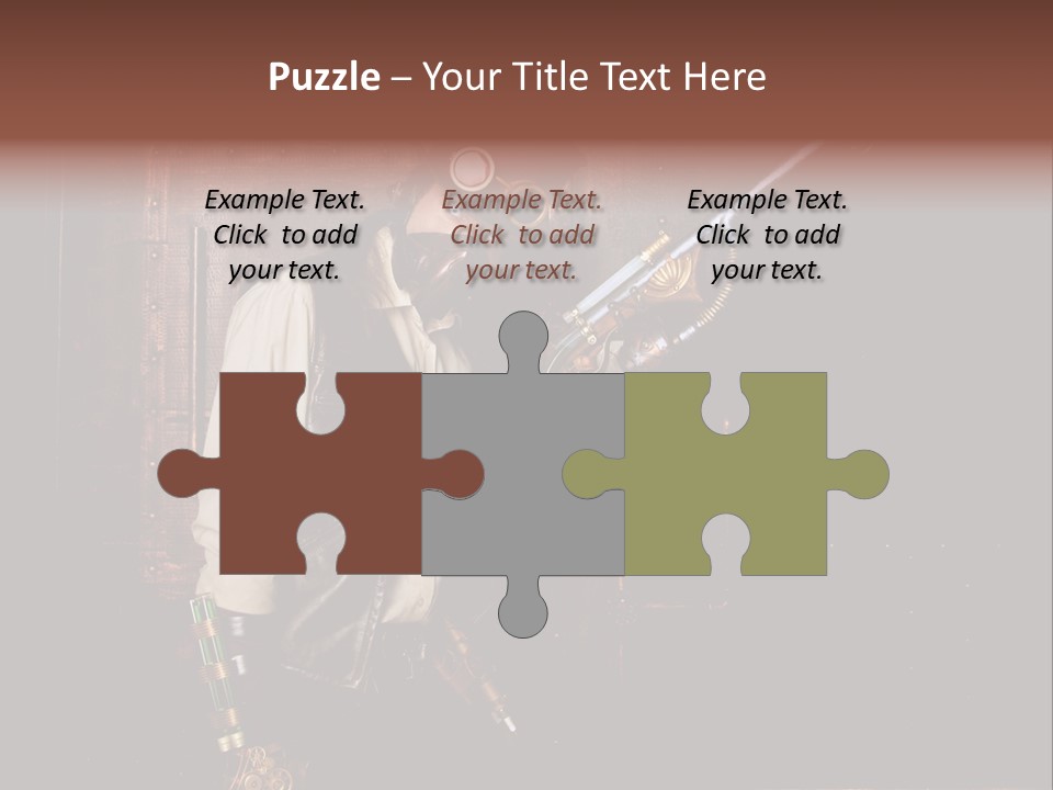 White White Background Hair PowerPoint Template