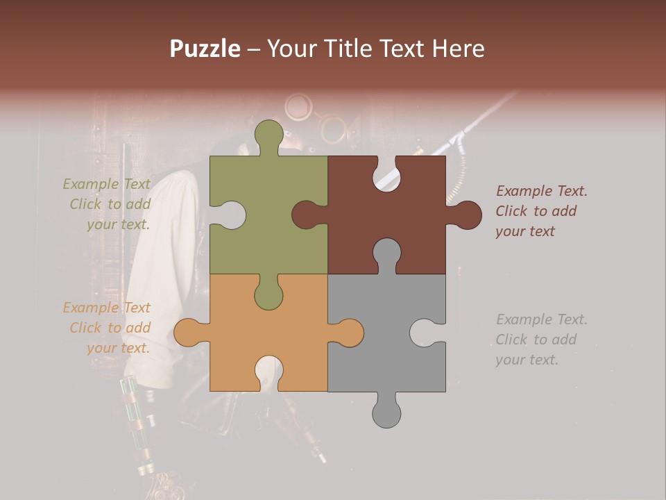 White White Background Hair PowerPoint Template