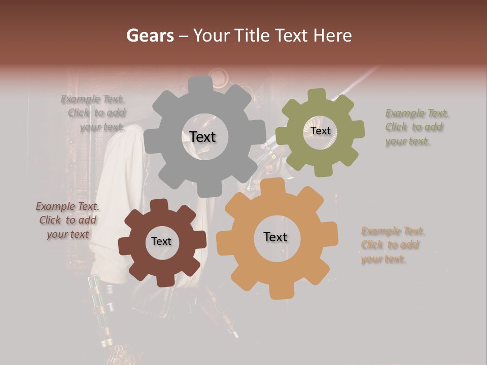 White White Background Hair PowerPoint Template