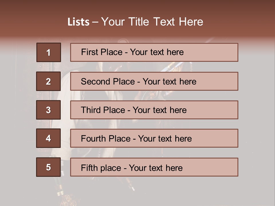 White White Background Hair PowerPoint Template