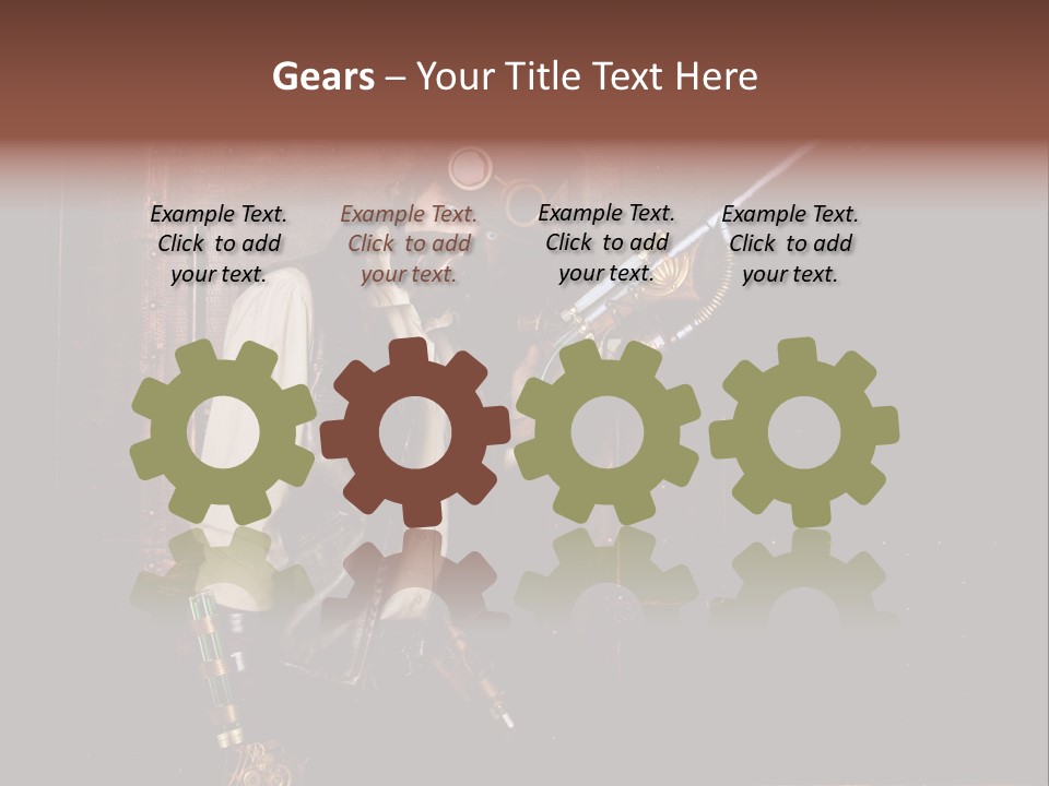 White White Background Hair PowerPoint Template