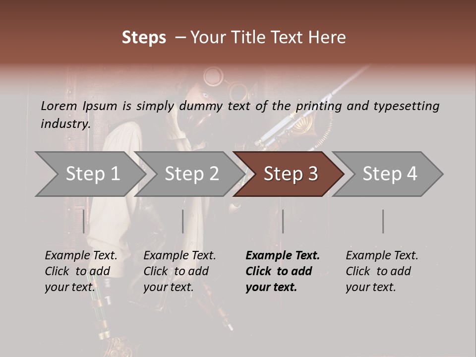 White White Background Hair PowerPoint Template
