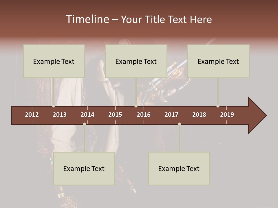White White Background Hair PowerPoint Template