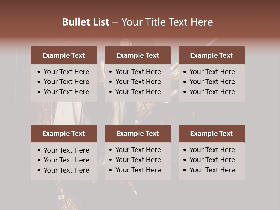 White White Background Hair PowerPoint Template