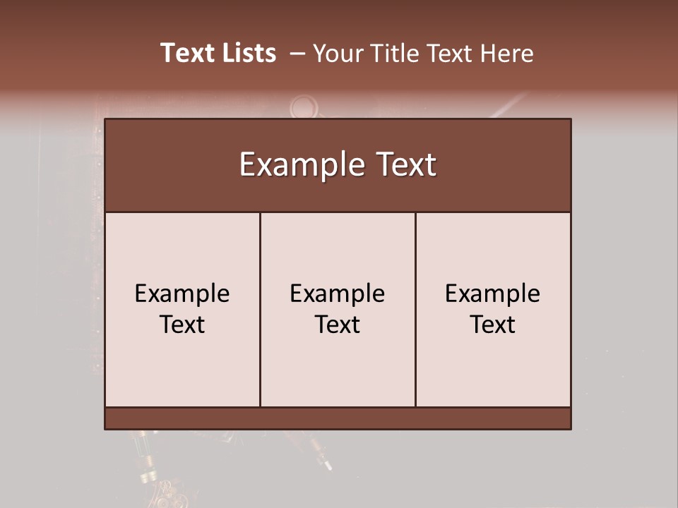 White White Background Hair PowerPoint Template