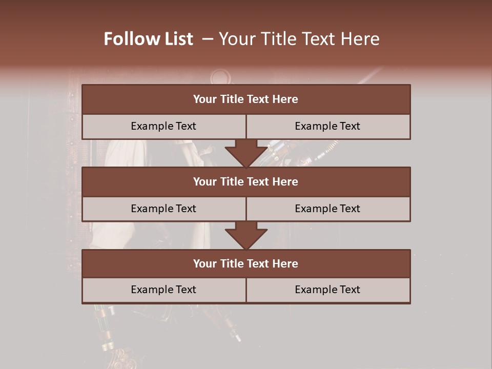 White White Background Hair PowerPoint Template