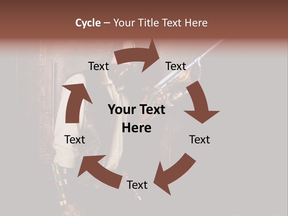 White White Background Hair PowerPoint Template