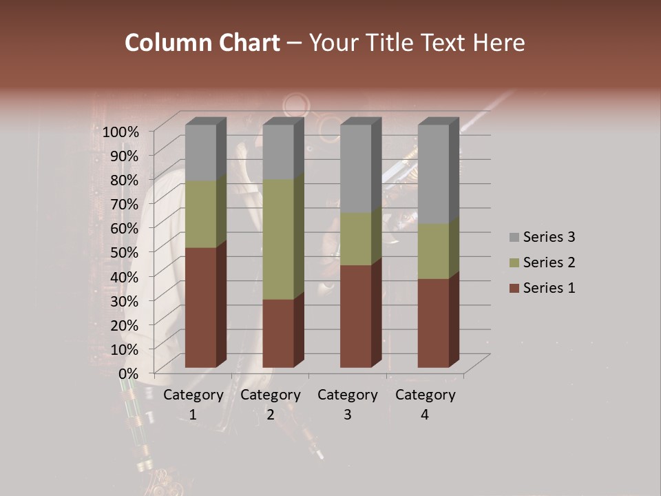 White White Background Hair PowerPoint Template